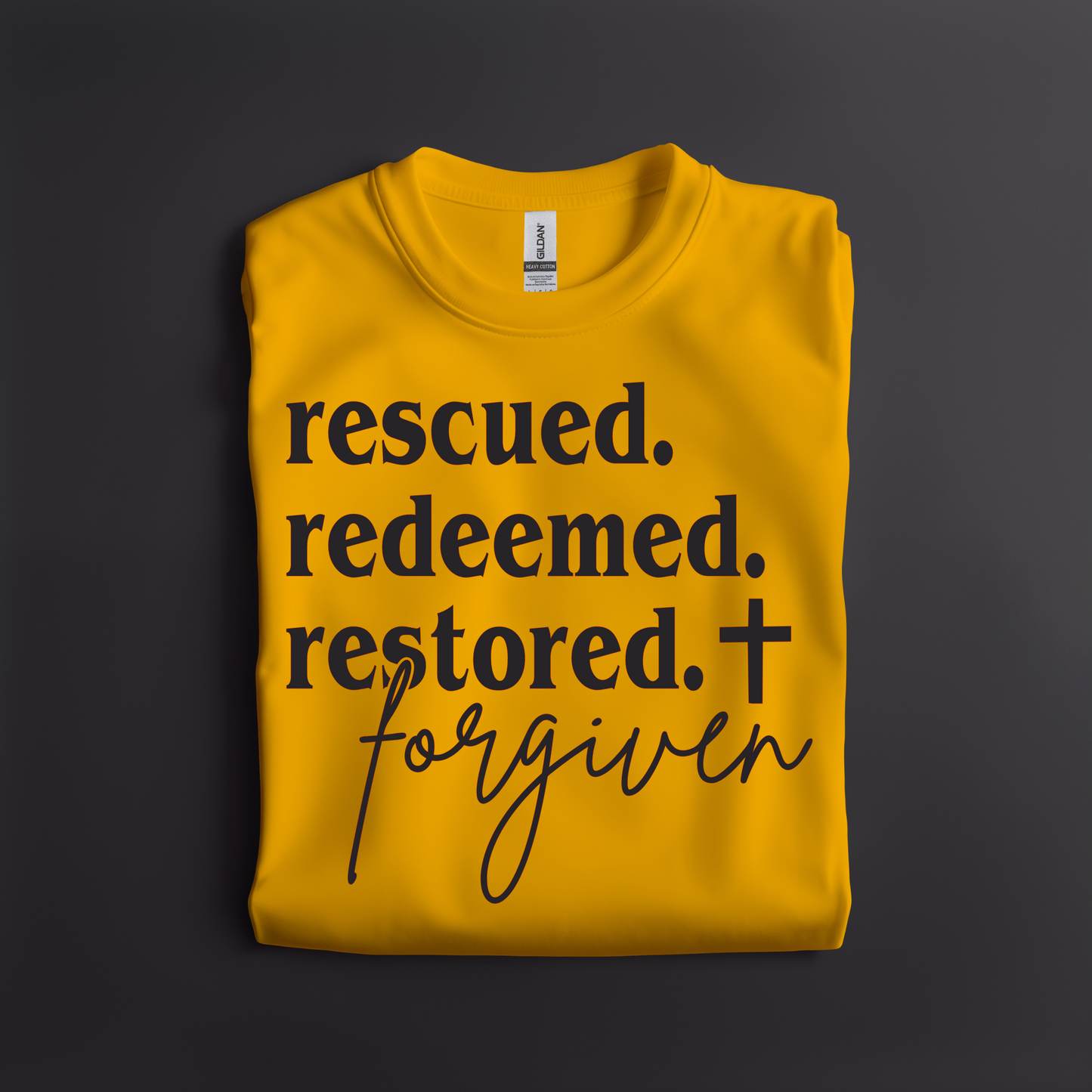 Rescued. Redeemed. Restored. Forgiven