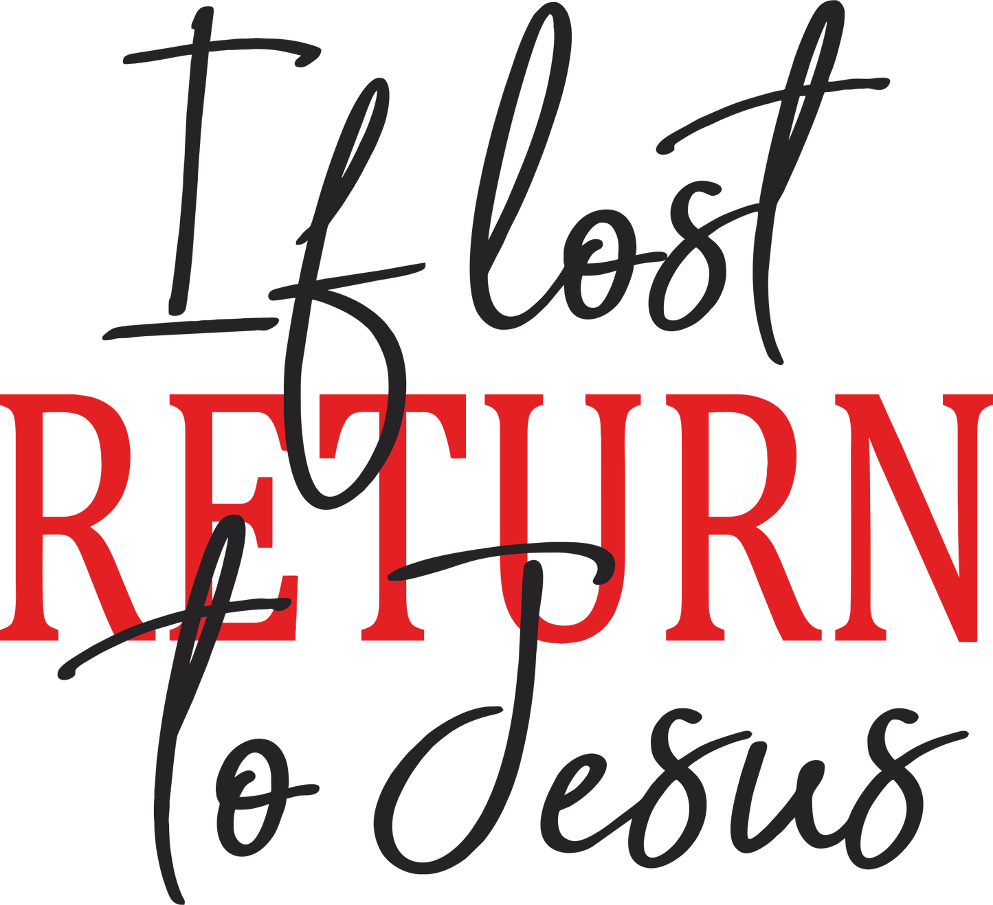 If Lost Return to Jesus